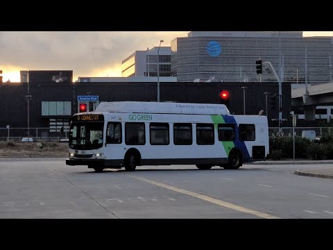 LA Metro Big Blue Bus, GTrans Beach Cities Transit Rush Hour Bus Action@Aviation Lax Station