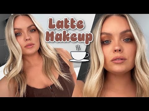 LATTE MAKEUP TREND TUTORIAL ☕️🤎 Hacks, Tips & Tricks for Beginners!