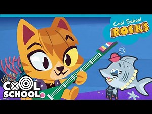 Baby Shark Rock Version 🎶 Cool School Rocks Animated Music Video for Kids