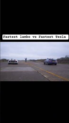 Fastest lambo vs Fastest Tesla 😎