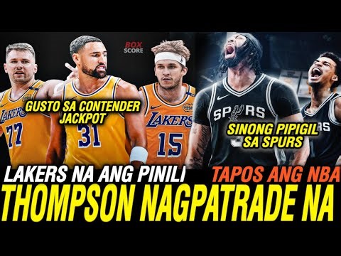 "THOMPSON" sa wakas nag request na papuntang Lakers / Spurs kinukuha na si Davis yare na mga Teams.