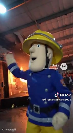 fireman sam live show is on fire #firemansam #soraailiveshowisonfire #soraai #sora2