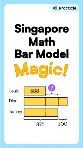 Singapore math bar models | Grade 3 comparison model