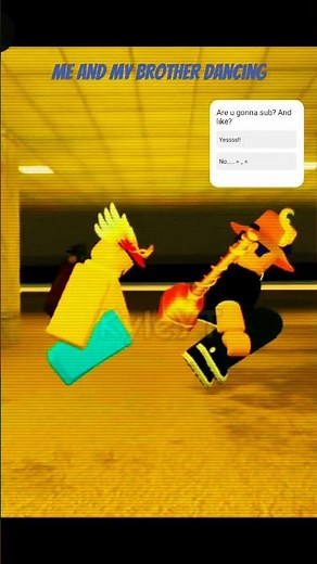 me and my brother dancing #roblox