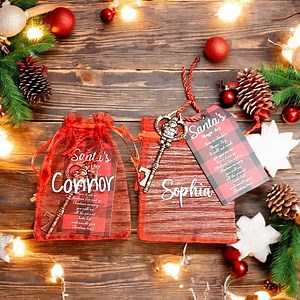 Santa Magic Key, Santa Key, Key for Santa, Santa's Magical Key, Santa Claus Key, Christmas Magic, Santa Key Ornament, Kids Christmas Gift - Etsy