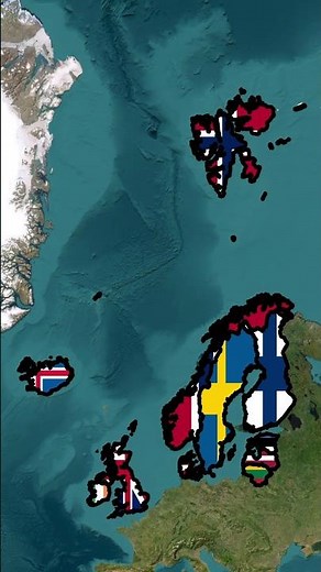 Geography of Northern European countries #historymap #shortvideo #iceland #ireland #norway #sweden