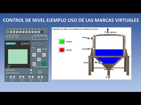 PROGRAMACION PLC LOGO MARCAS VIRTUALES EJEMPLO CONTROL DE NIVEL