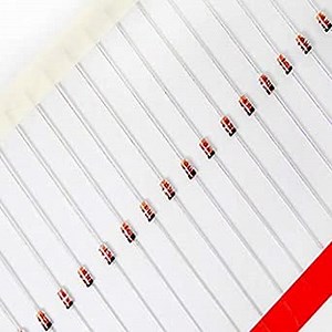 (Pack of 100pcs) 1N4148 High-Speed Switching Diode 200mA 100V DO-35/DO-204AH Axial 4148 200 milliamp 100 Volt Electronic Silicon Diodes