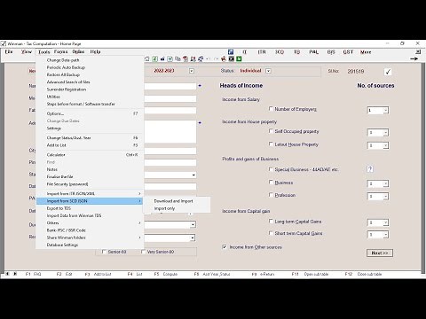 3CD JSON import | Winman CA ERP