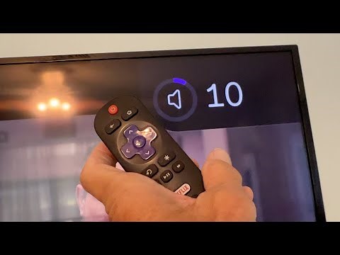 How to raise, lower and mute the volume on a Roku 4K TV Remote