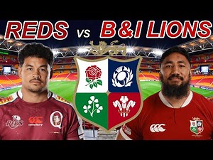REDS vs BRITISH AND IRISH LIONS 2025 Live Commentary
