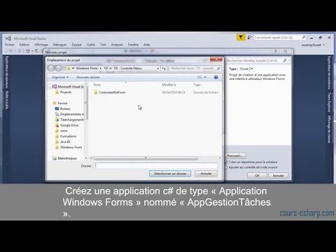 Tutorial Visual Studio 2015 - Créer une application Windows Form