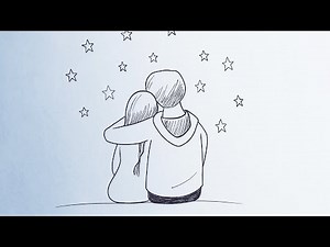 How to Draw an Adorable Hugging Couple – Easy & Cute Tutorial