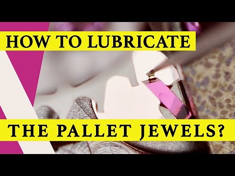 How to lubricate the pallet fork jewels? | Which grease? | Tutorial | DIY | Watch Repair