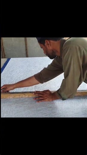 Fiberglass Sheet Making Process 🔥FRP Sheet Manufacturing Step by Step