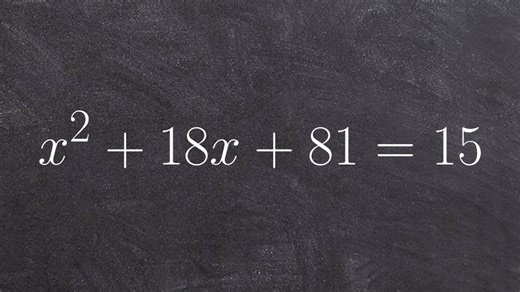 How to factor a quadratic equation by using a perfect square