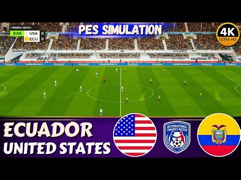 🔴United States vs Ecuador | International Friendly Match 2025 | PES 21 Gameplay