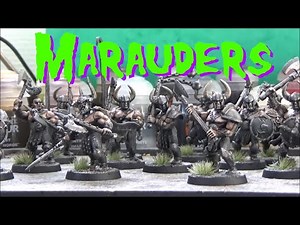Speed Painting Chaos Marauders (Slaves to Darkness) Using mainly contrast paints.