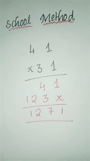 School method vs vedic method# fast calculations# multiplying tricks 😨😧