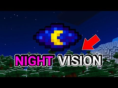 🌌NIGHT VISION / VISION NOCTURNA / TEXTURE PACK PARA MINECRAFT BEDROCK 1.20❤️