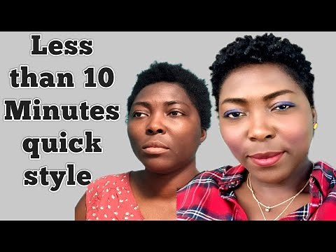 No Edges | Over 50 quick and easy natural hair style for short thin fine hair