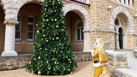 2.9K views · 11 reactions | ✨ Gold Santa is returning to The Perth Mint! Experience the magic of Christmas at our historic East Perth building, where Santa will return every Friday and Saturday in December, 10am–2pm leading up to Christmas Bring your friends and family for a festive meet and greet and receive a complimentary professional digital photo with our golden Santa! #ThePerthMint #PerthMintXmas | The Perth Mint | Facebook