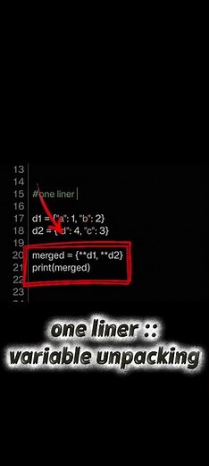 🔥 Merge Dictionaries in Python !! try this 💯#learnpython #coding # #python #python