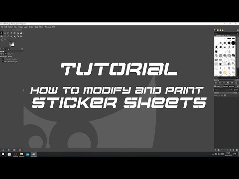 How to modify and print sticker sheets | Tutorial