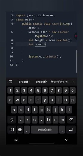 Episode:08 Calculate the area of the rectangle in java #dailycoding #cleancode💥🎊‪@Java_is_simple‬
