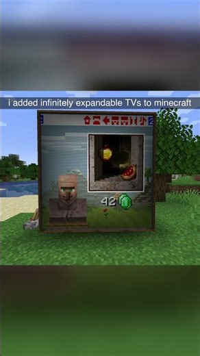 I made expanding TVs in Minecraft.