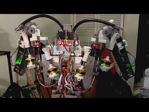 BLDC FOC shoulders. Silent motion.