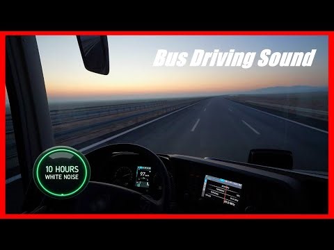 Bus Driving Sound to Fall Asleep Fast, 10 Hours of Calm Road Noise