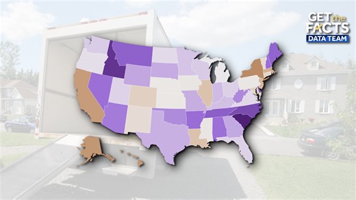Here’s which states people were moving into and out of in 2025