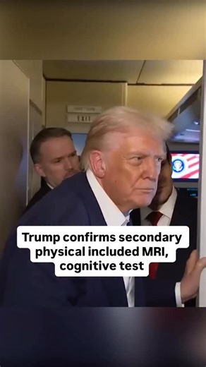 President Trump told reporters Monday he went underwent an MRI and a cognitive test during his “secondary” physical at Walter Reed earlier this year. The president did not detail the reason for the MRI, saying the full results were made public and the exam was “perfect.” “I got an MRI, it was perfect,” Trump told reporters on Air Force One while en route to Japan. “Nobody has ever given you reports like I gave you, and if I didn’t think it was going to be good, either, I would let you know negat