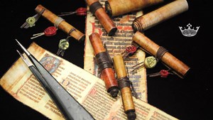 Mini Medieval Illuminated Scrolls