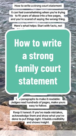 2.2K views · 74 reactions | How to write a strong court statement It...