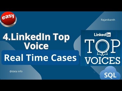 4. SQL Query for LinkedIn Top Voice Badge #sqltutorial
