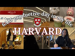 6AM HARVARD PRODUCTIVE DAY IN MY LIFE 🍵 study motivation, declaring my major, college life
