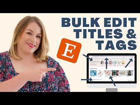 How to BULK edit listing titles & tags on Etsy 2023 | Full Tutorial | Handmade Bosses