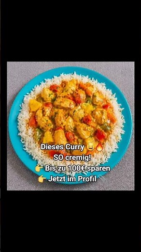 Cremiges Hähnchencurry mit Reis 🍛 Einfach & schnell gemacht 😍