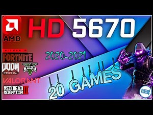 *AMD Radeon HD 5670 1gb in 20 GAMES | 2021