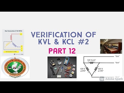 Demonstration of Verification of KVL and KCL for a given DC Circuit Basic Electrical Engineering VTU