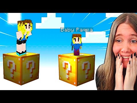 Minecraft, Mut Löysin MINI PAQPAN Skyblock Lucky Blockista #2