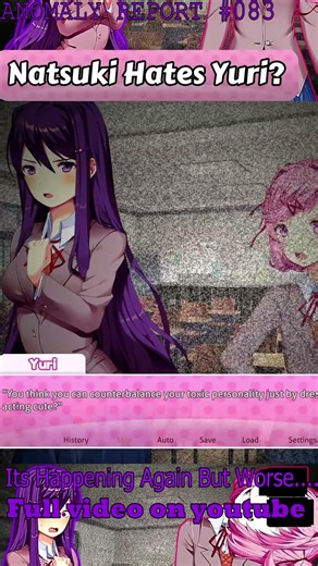 Natsuki & Yuri had a massive falling out #ddlc #dokidokiliteratureclub