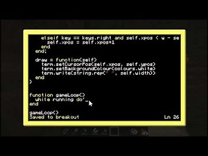 ComputerCraft University 1B: Breakout Part 1