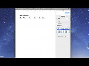 Pages iWork: Tabulatoren in Textverarbeitung
