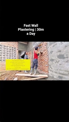 Fast Wall Plastering Method | From Base Coat to Skim Coat (25–30m/Day)