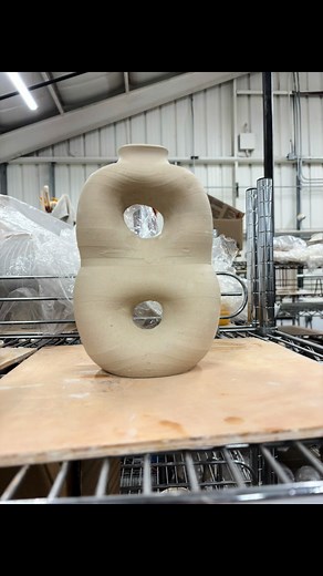 Made an 8 for my 18th #vase #wheelthrownceramics #ceramics #birthdaypost