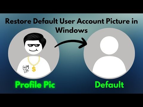 Restore Default User Profile Pic in Window 11/10