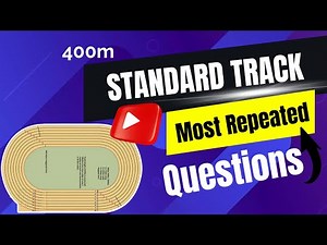 Athletic track measurement|Mcq on standard track|Dimensions of standard track|400m running track mcq